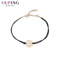 75400 xuping Jóias 18k pulseira elegante de cor de ouro para as mulheres